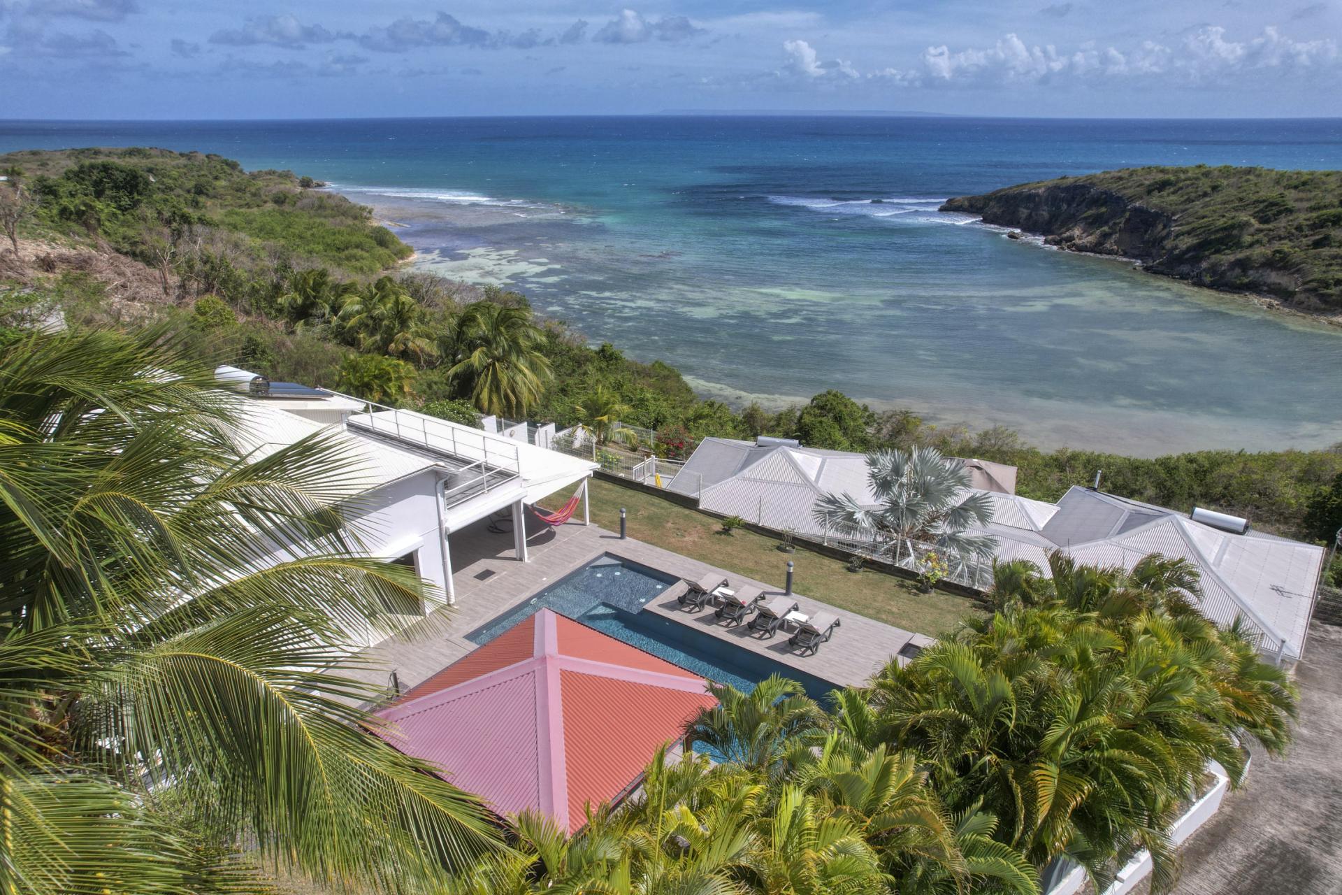 1.Location villa piscine vue mer Saint François Guadeloupe_Vue Mer